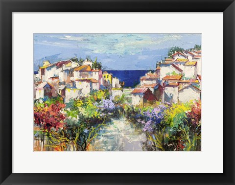 Framed Borgo sul Mare (detail) Print