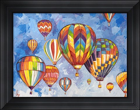 Framed Parata di Mongolfiere Print