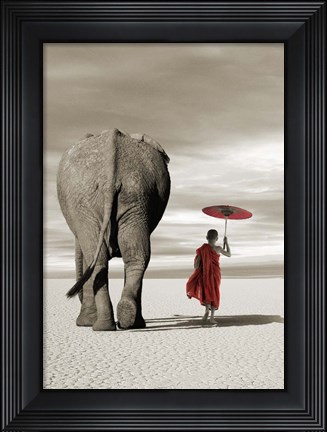 Framed In the Plains (detail) Print