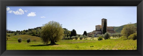 Framed Abbazia di S. Antimo, Val d&#39;Orcia, Tuscany Print