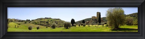 Framed Abbazia di S. Antimo, Val d&#39;Orcia, Tuscany Print