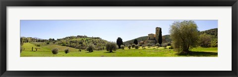 Framed Abbazia di S. Antimo, Val d&#39;Orcia, Tuscany Print