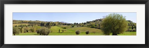 Framed Val d&#39;Orcia, Siena, Tuscany Print