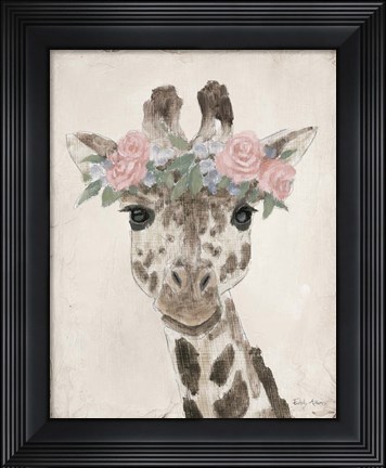 Framed Flower Friends II Neutral Print