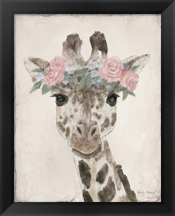 Framed Flower Friends II Neutral Print