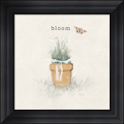 Framed Garden Flowers Print
