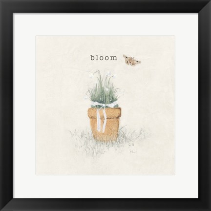 Framed Garden Flowers Print