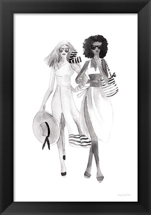 Framed Paris Girlfriends IV BW Print