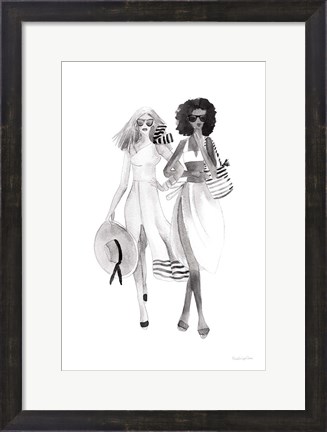Framed Paris Girlfriends IV BW Print