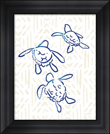 Framed Salty Waves VI Print