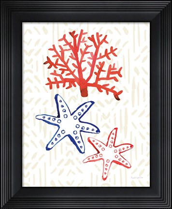 Framed Salty Waves II Print