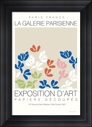 Framed Fleurs de Matisse III Print