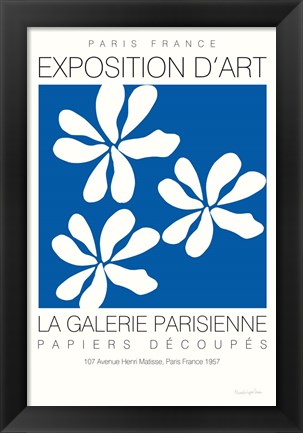 Framed Fleurs de Matisse I Print