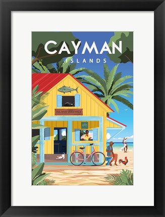 Framed Cayman Islands Print