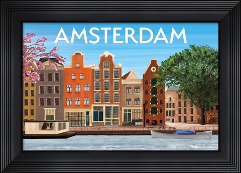 Framed Amsterdam II Print