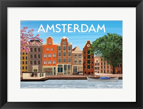 Framed Amsterdam II Print