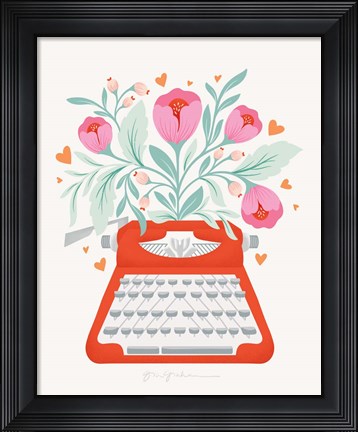 Framed Just My Type II Print