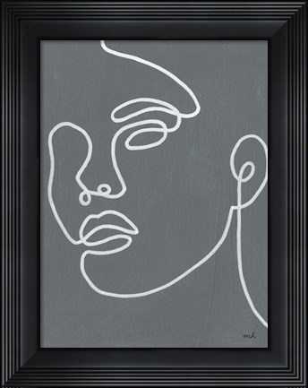 Framed About Face II Print