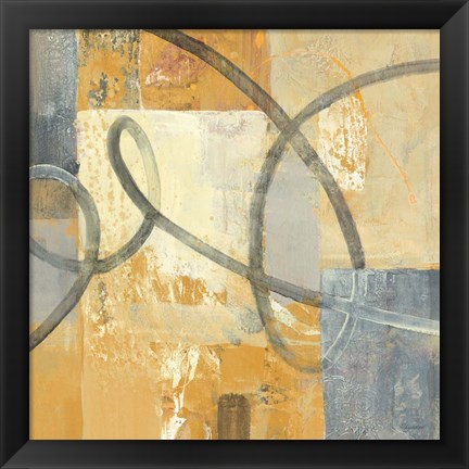 Framed Ribbon Dance II Autumn Print