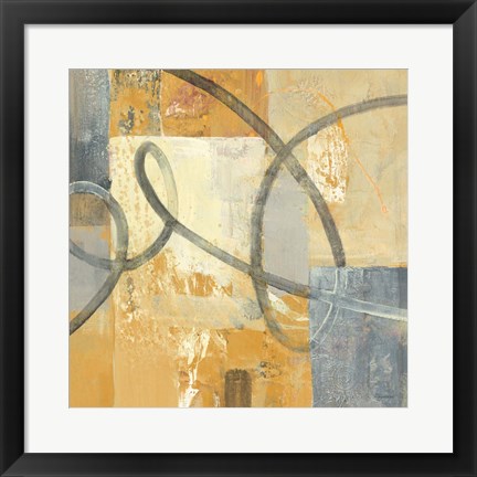 Framed Ribbon Dance II Autumn Print