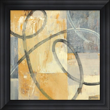 Framed Ribbon Dance I Autumn Print