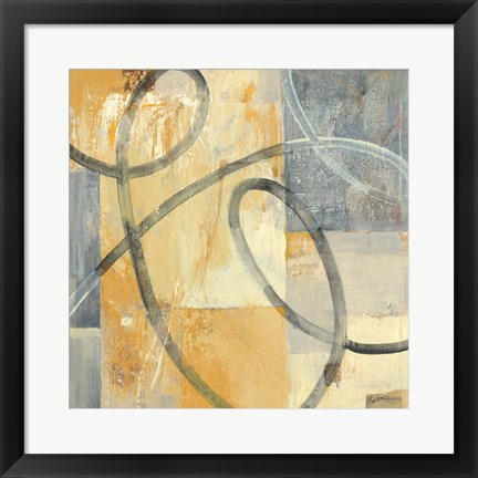 Framed Ribbon Dance I Autumn Print