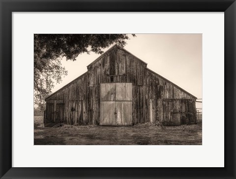 Framed Hiding from the Rain Print