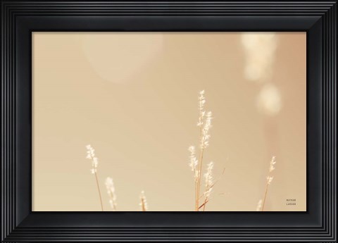 Framed Lakeside Grasses I Print