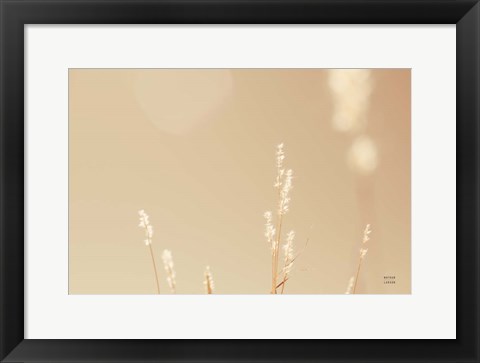 Framed Lakeside Grasses I Print