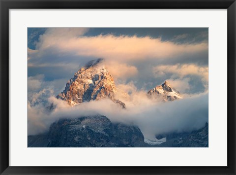 Framed Grand Teton Clouds Color Print