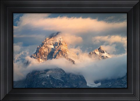 Framed Grand Teton Clouds Color Print