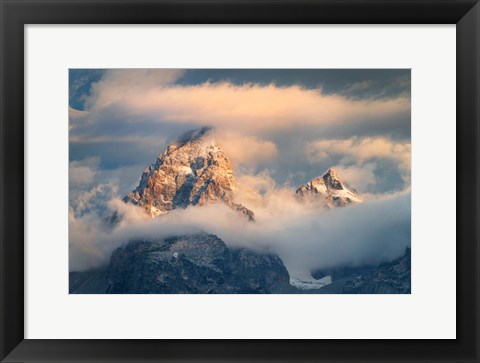 Framed Grand Teton Clouds Color Print