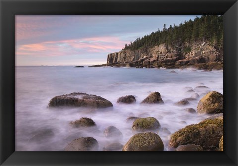 Framed Cobblestone Beach Print