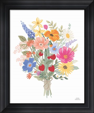 Framed Wild Meadow V Print
