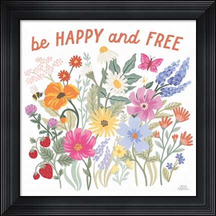 Framed Wild Meadow III Print