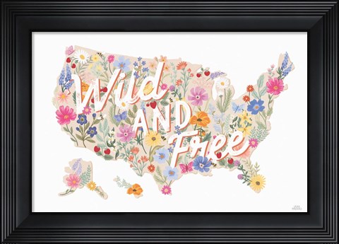 Framed Wild Meadow USA Print