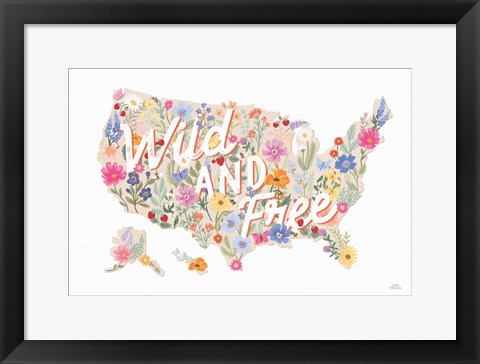 Framed Wild Meadow USA Print