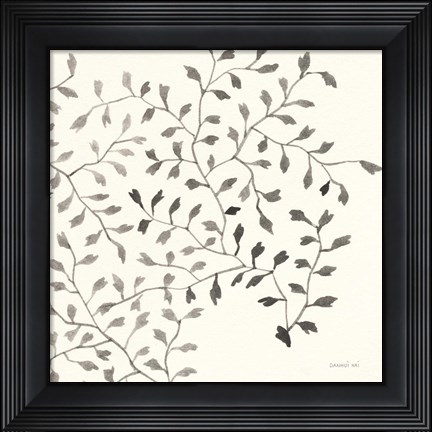 Framed Ink Leaf III Print