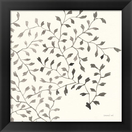 Framed Ink Leaf III Print