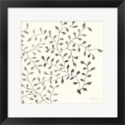 Framed Ink Leaf III Print