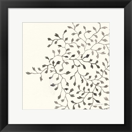 Framed Ink Leaf II Print