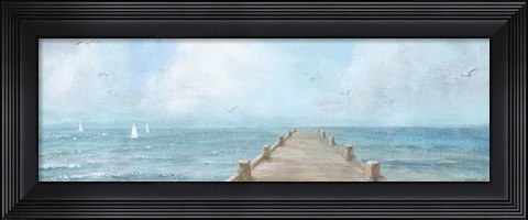 Framed Summer Dock Panel Light Print