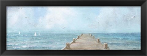 Framed Summer Dock Panel Light Print