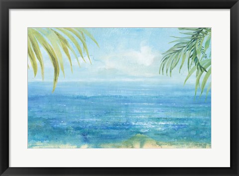 Framed Sea Sparkle I Tropical Print