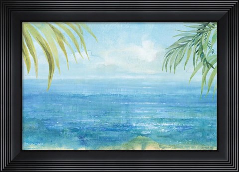 Framed Sea Sparkle I Tropical Print