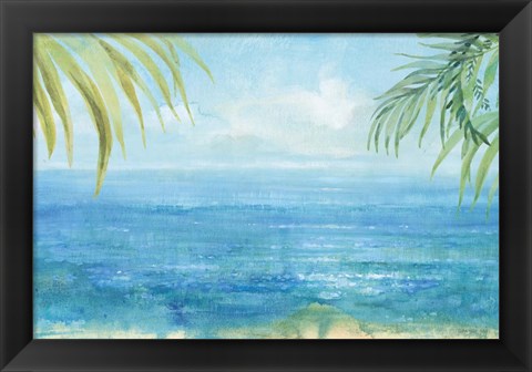 Framed Sea Sparkle I Tropical Print