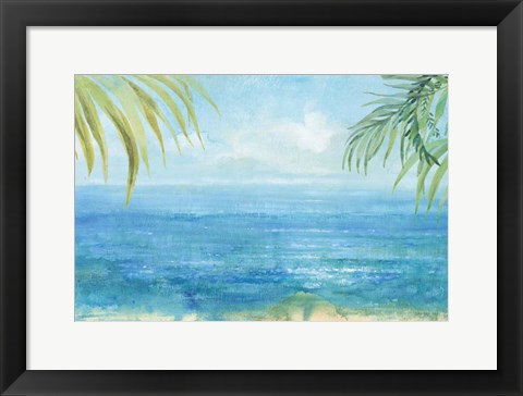 Framed Sea Sparkle I Tropical Print