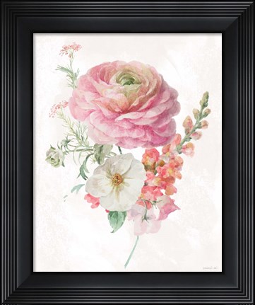 Framed Sorbet Floret V Print