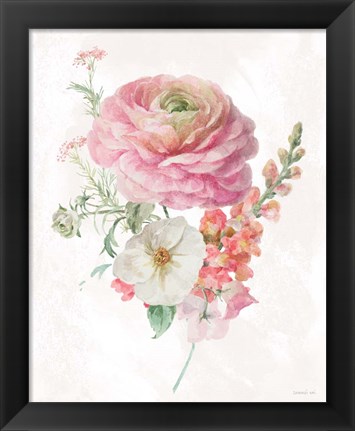 Framed Sorbet Floret V Print