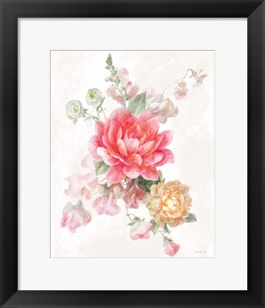 Framed Sorbet Floret IV Print